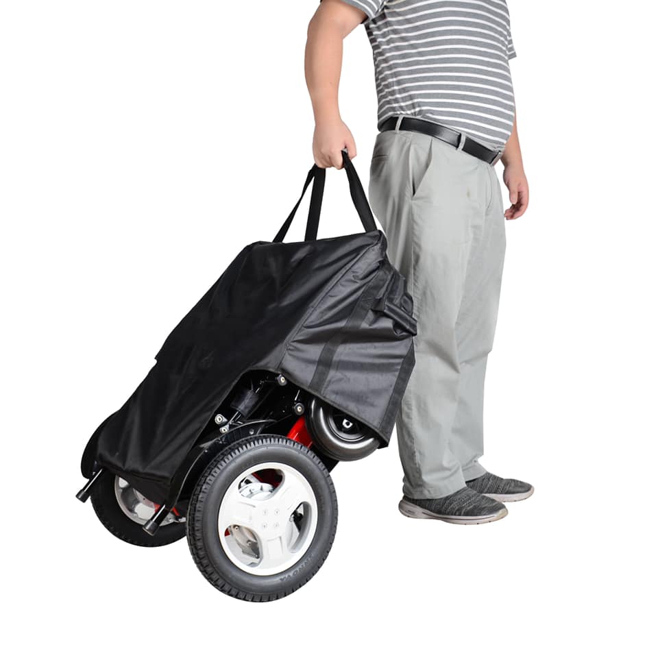 LIGHT weight collapsible aluminium alloy Transfer wheelchair with Fold-down backrest - aomega-products