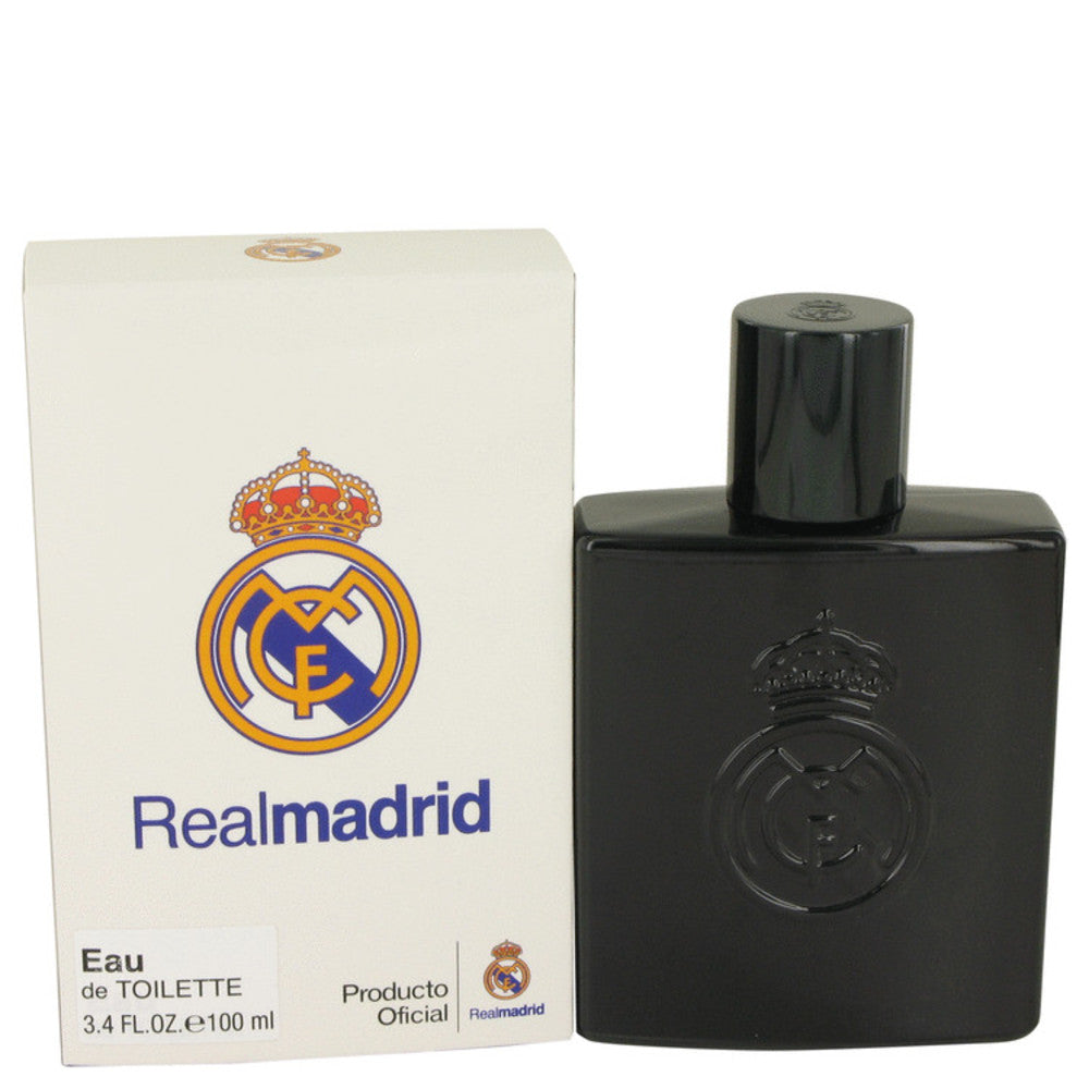 Real Madrid Black by Air Val International Eau De Toilette Spray 3.4 o