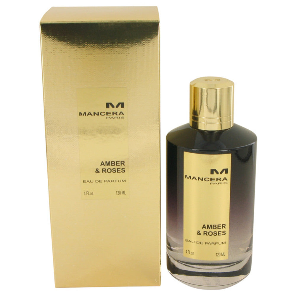 Mancera Amber & Roses by Mancera Eau De Parfum Spray (Unisex) 4 oz for