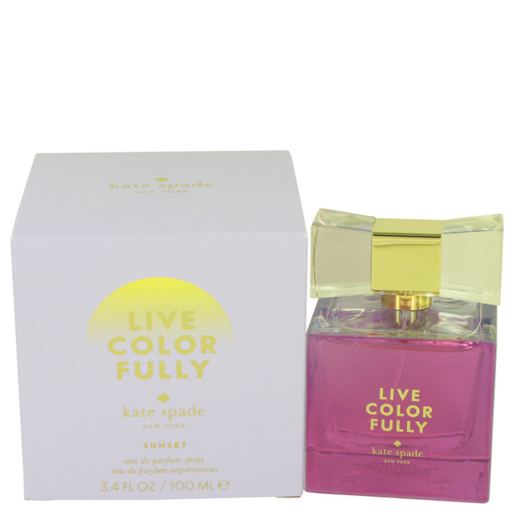 Live Colorfully Sunset by Kate Spade Eau De Parfum Spray 3.4 oz for Wo