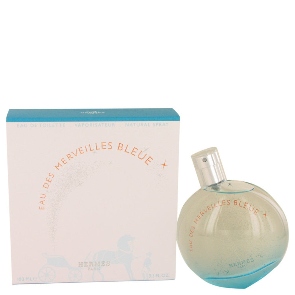Eau des Merveilles Bleue by Hermes Eau De Toilette Spray 3.4 oz for Wo