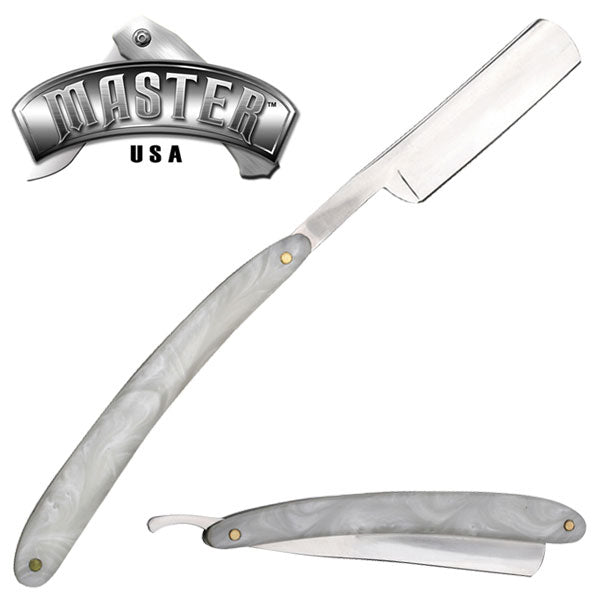 Pearl Handled Folding Straight Razor - aomega-products
