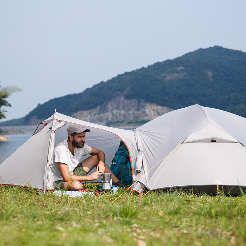 Naturehike 3 Season Mongar Camping Tent 20D Nylon Fabic Double Layer Waterproof Tent for 2 Persons NH17T007-M