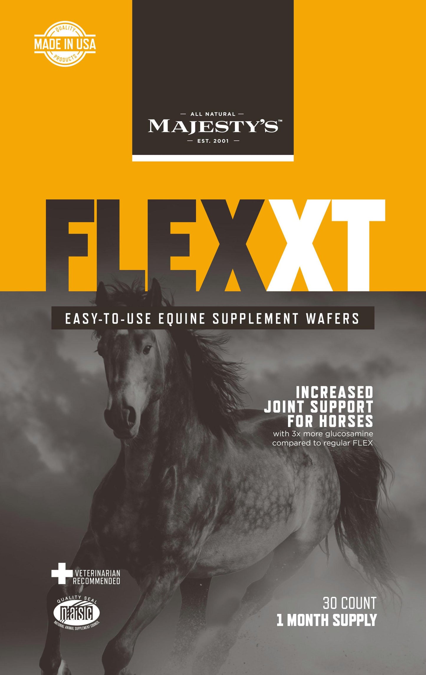 Majesty's Flex Xt Equine Supplement Wafers - aomega-products