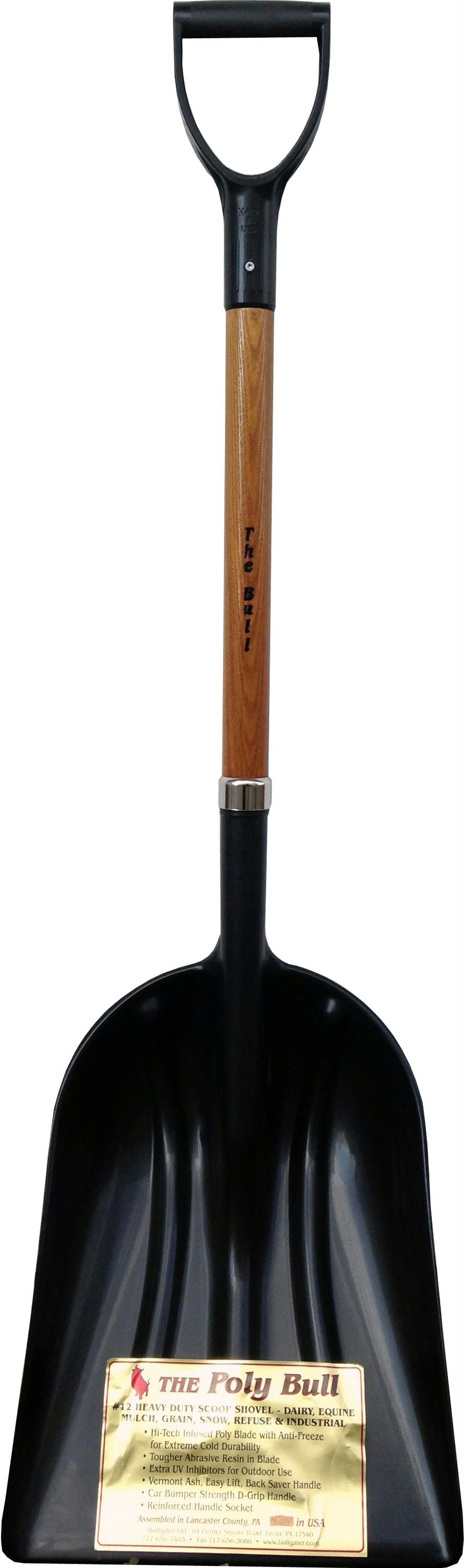Poly Bull Grain Snow Scoop With Collar - aomega-products