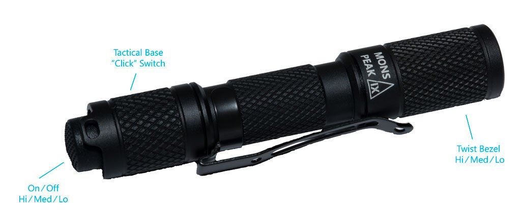 Mons Peak IX Wingman Flashlight - aomega-products
