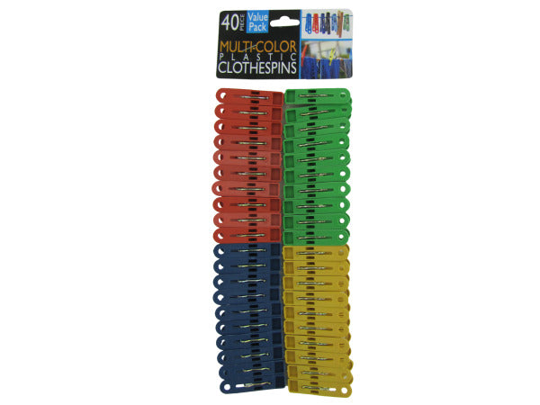 Multi-Colored Plastic Clothespins - aomega-products