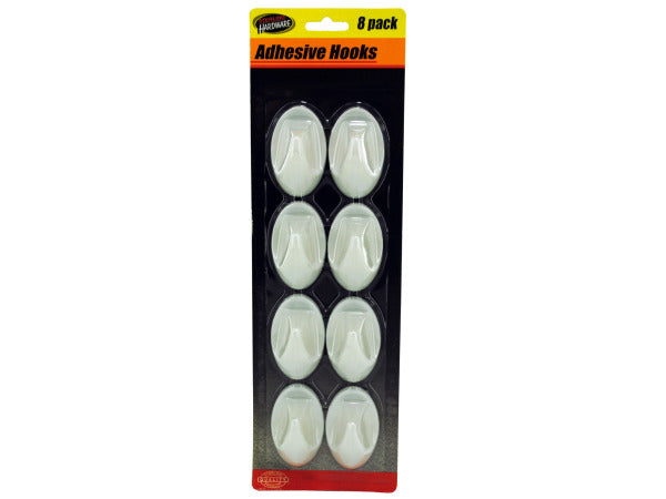 Oval Shape Plastic Adhesive Hooks - aomega-products
