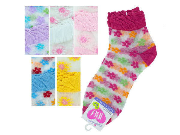 Mid Cut Flowers Socks - aomega-products