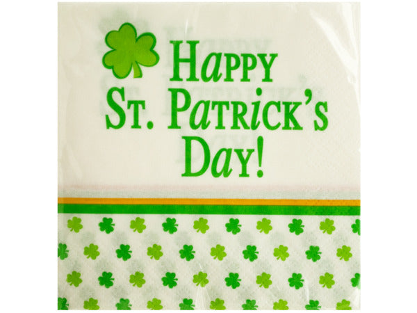 Happy St. Patrick's Day Beverage Napkins - aomega-products