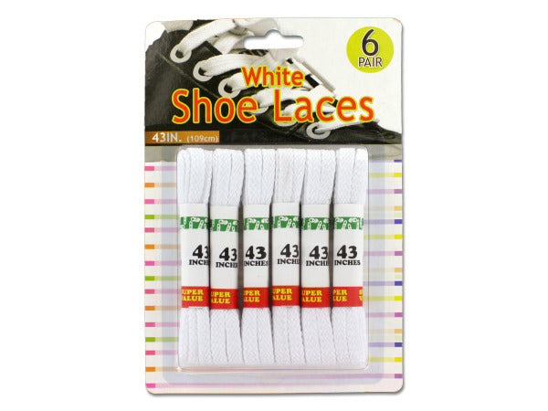 White Shoe Laces - aomega-products