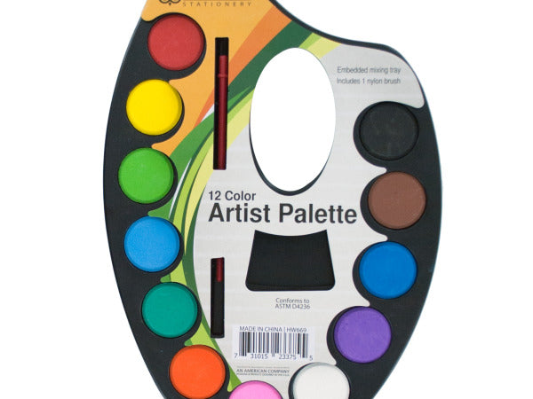 Watercolor Paint Artist Palette with Mixing Tray - aomega-products