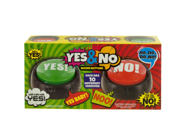 Talking Yes & No Buzzer Buttons - aomega-products