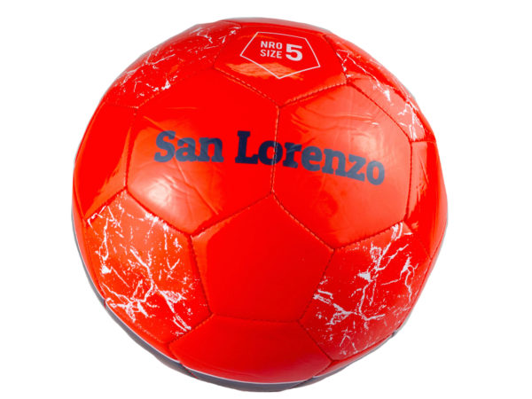 Size 5 Argentina San Lorenzo Red & Black Soccer Ball - aomega-products