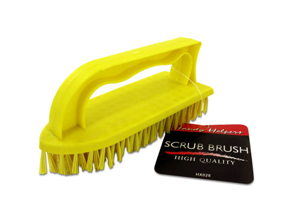 Iron-Shaped Scrub Brush with Handle - aomega-products