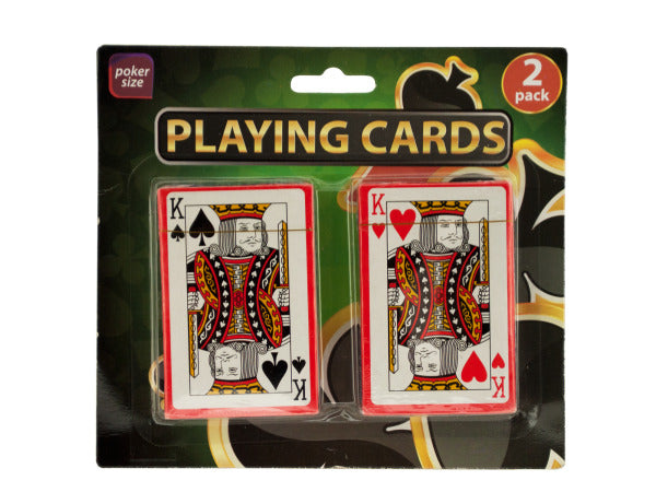 Plastic Coated Poker Size Playing Cards Set - aomega-products