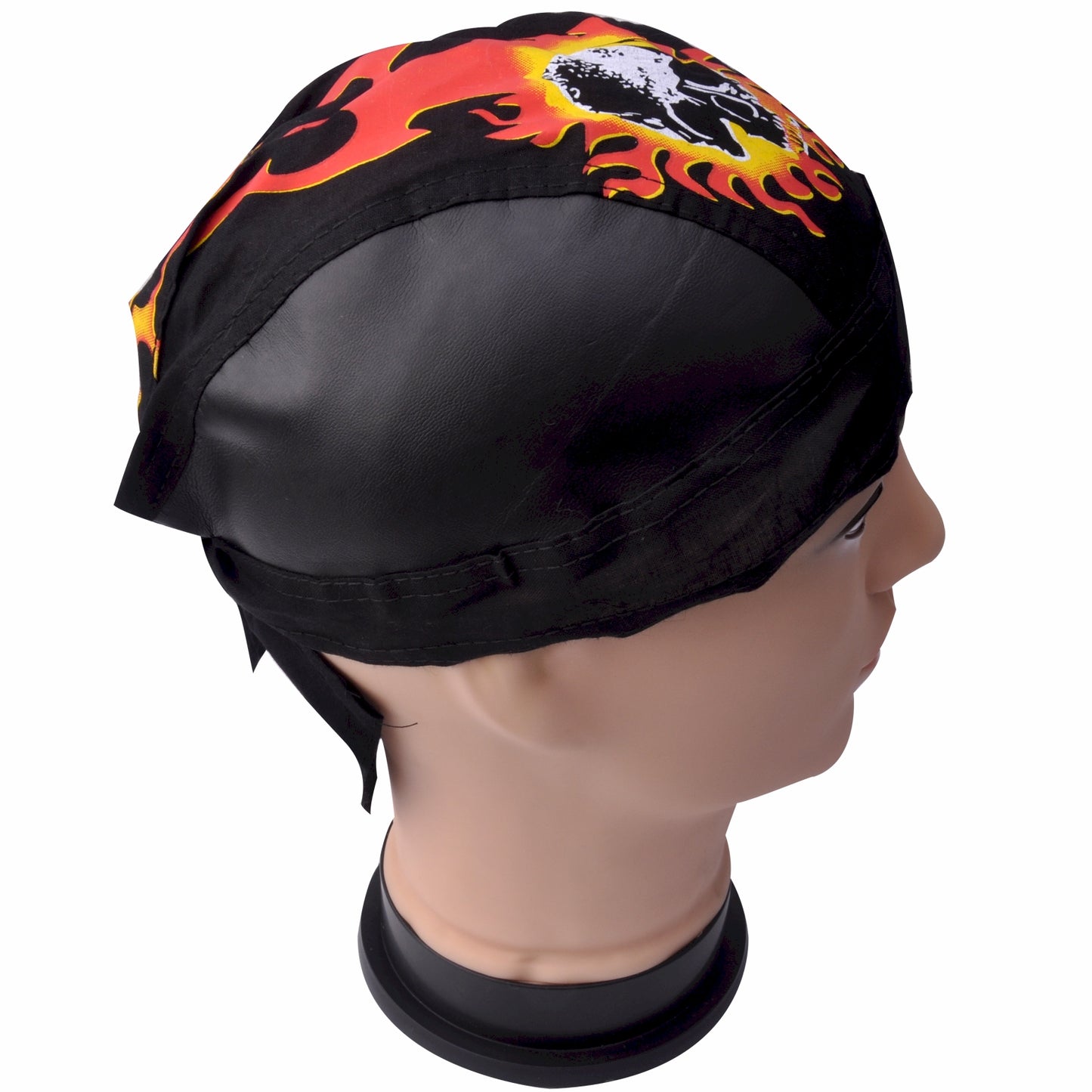 Skull and Flames Doo Rag - aomega-products