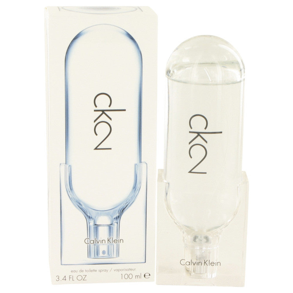 CK 2 by Calvin Klein Eau De Toilette Spray (Unisex) 3.4 oz for Women #