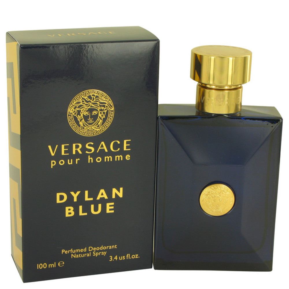 Versace Pour Homme Dylan Blue by Versace Deodorant Spray 3.4 oz for Me