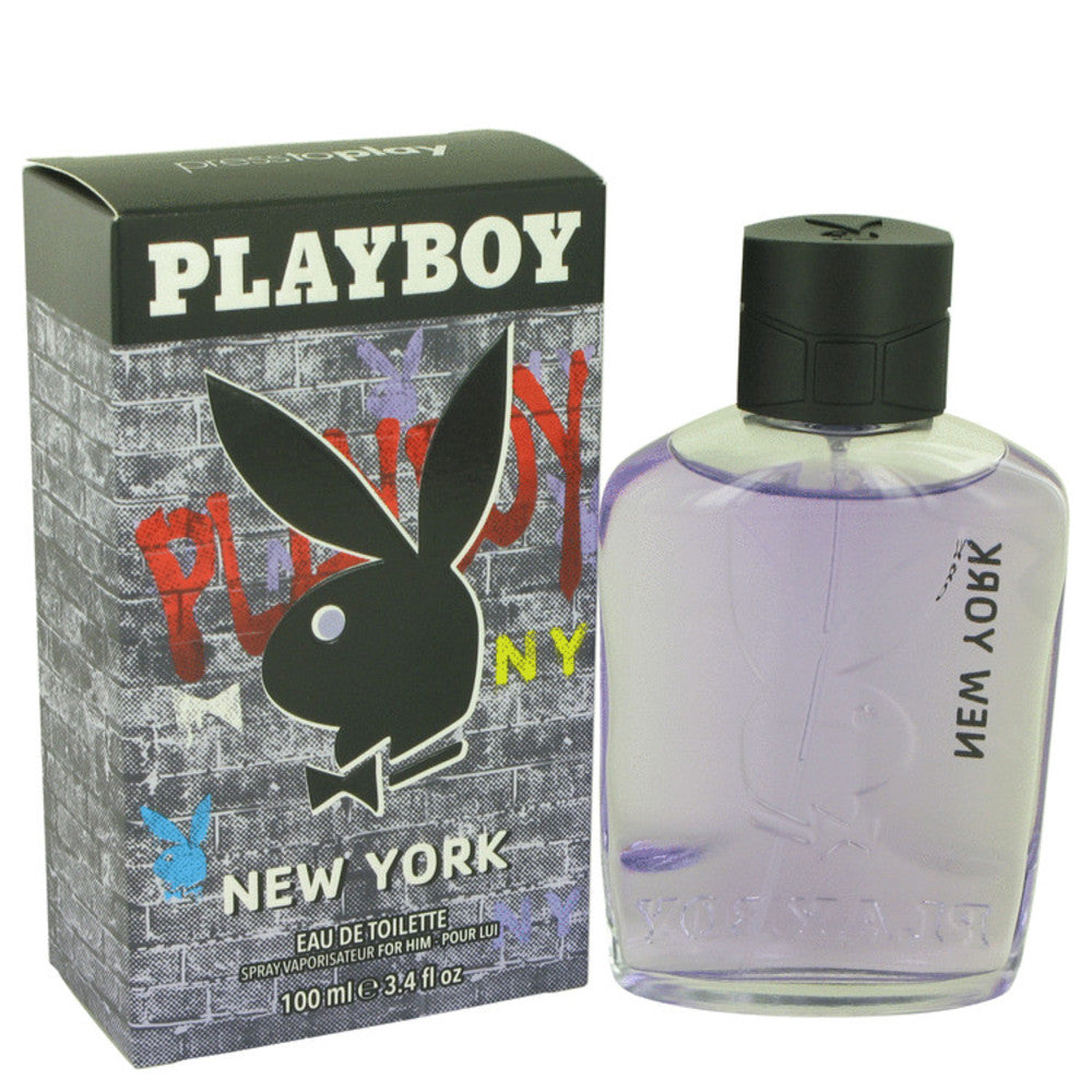 Playboy Press To Play New York by Playboy Eau De Toilette Spray 3.4 oz