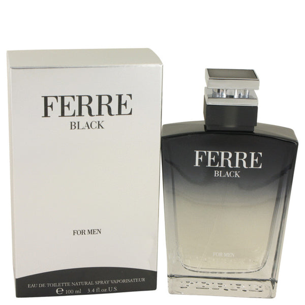 Ferre Black by Gianfranco Ferre Eau De Toilette Spray 3.4 oz for Men #