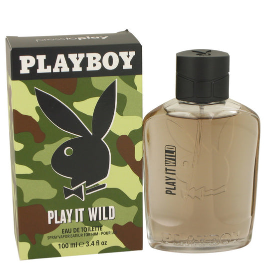 Playboy Play It Wild by Playboy Eau De Toilette Spray 3.4 oz for Men #