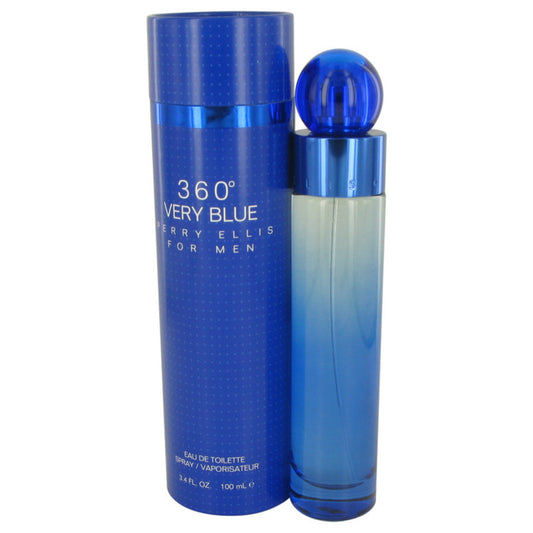 Perry Ellis 360 Very Blue by Perry Ellis Eau De Toilette Spray 3.4 oz