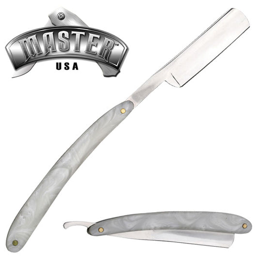 Pearl Handled Folding Straight Razor - aomega-products