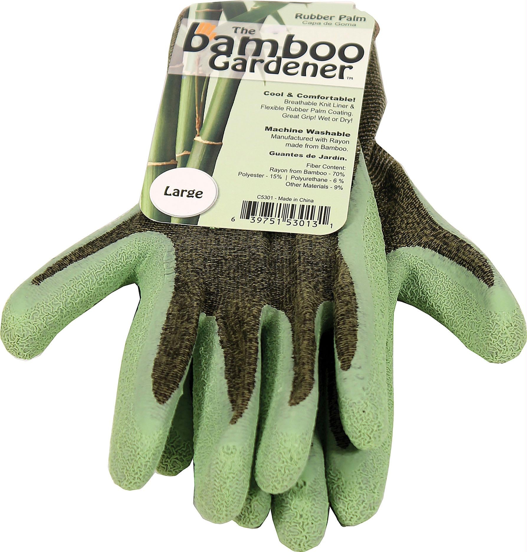 The Bamboo Gardener Rubber Palm Gloves - aomega-products