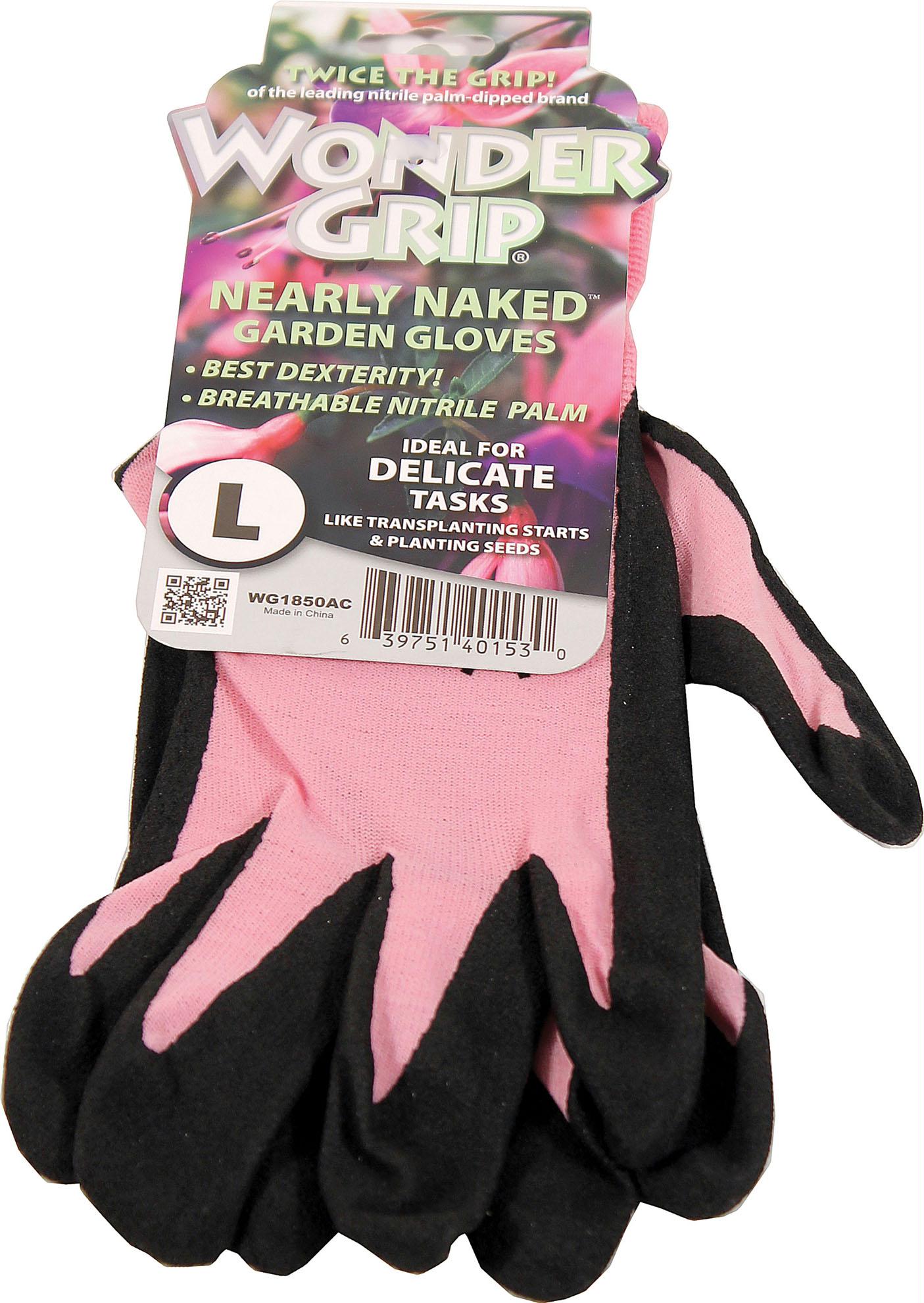 Wonder Grip Nearly Naked Garden Gloves - aomega-products