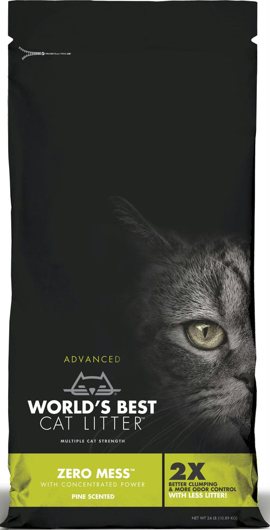Worlds Best Cat Litter Zero Mess Pine Scent - aomega-products