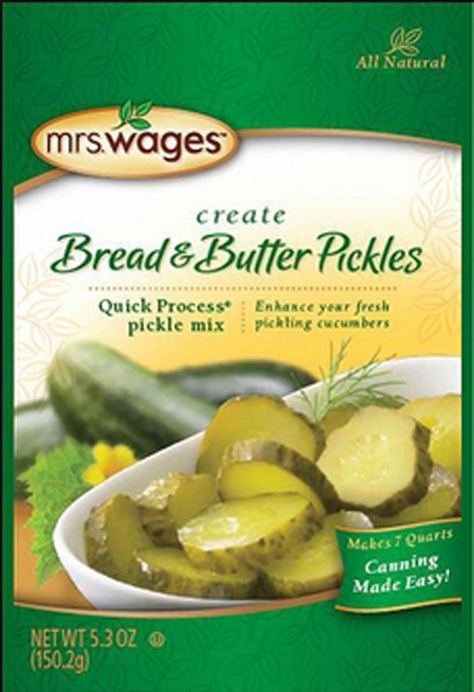 Mrs. Wages Quick Process Bread & Butter Pickle Mix - aomega-products