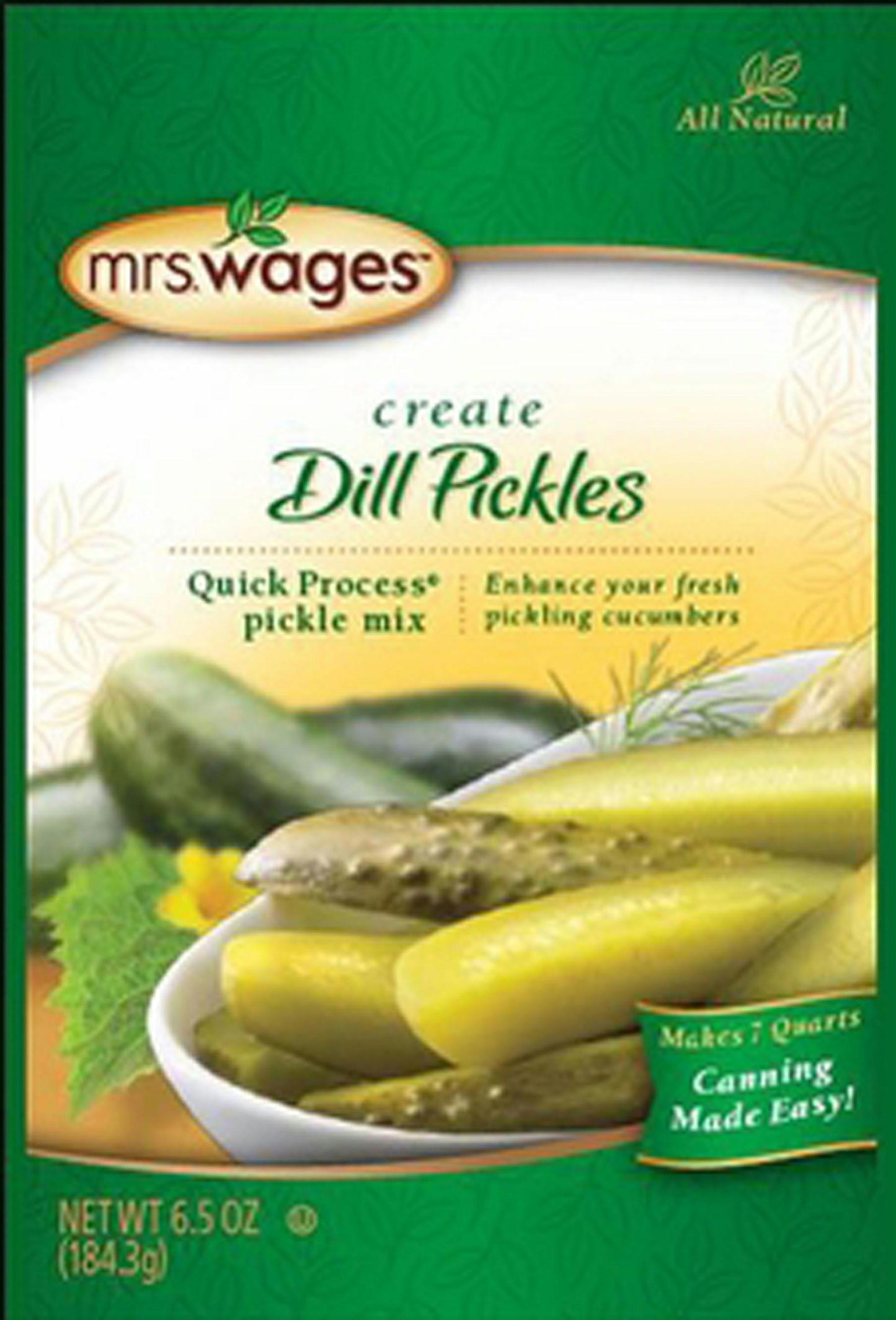 Mrs. Wages Quick Process Dill Pickle Mix - aomega-products