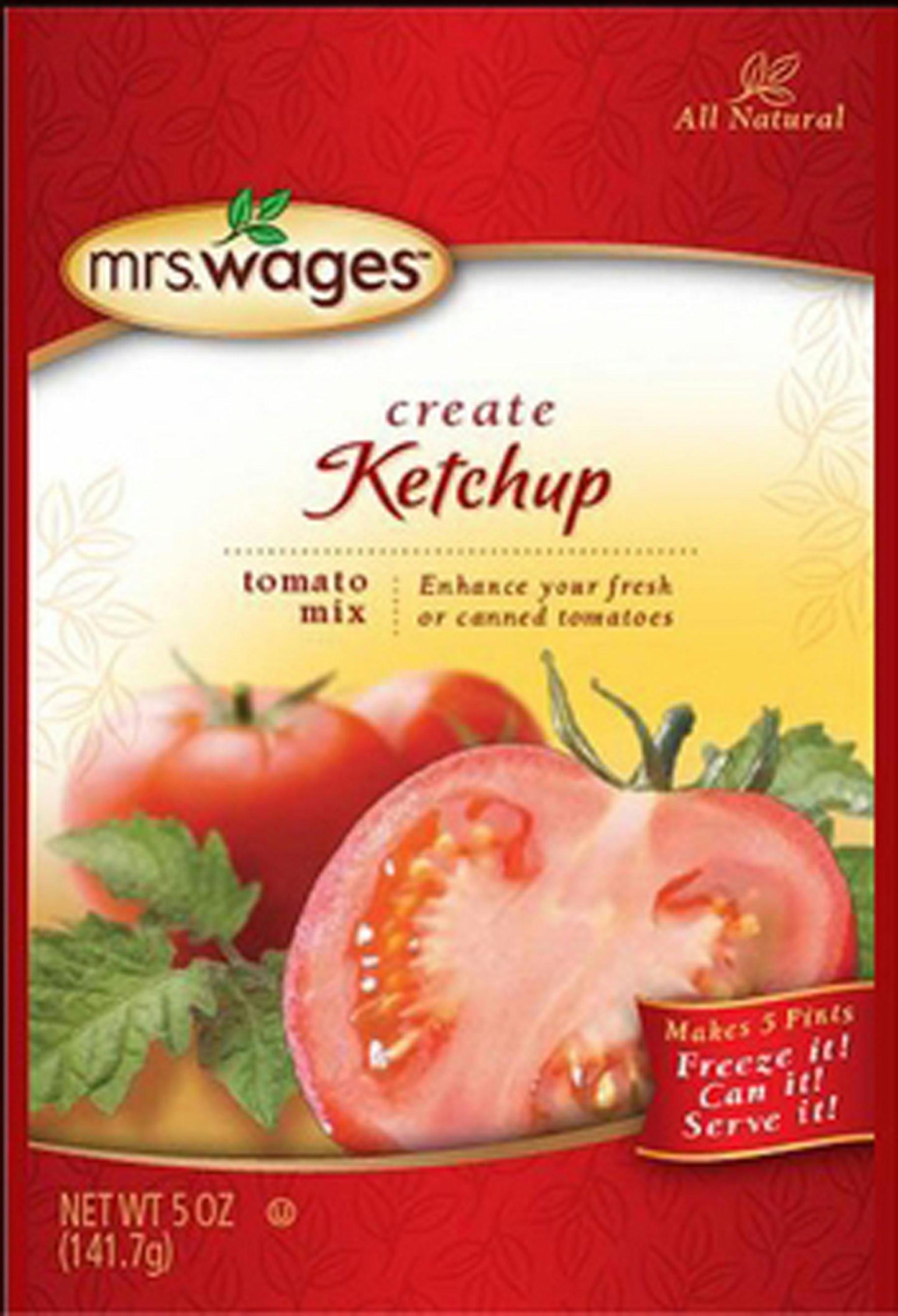 Mrs. Wages Ketchup Tomato Mix - aomega-products