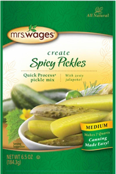 Mrs. Wages Quick Process Medium Spicy Pickle Mix - aomega-products