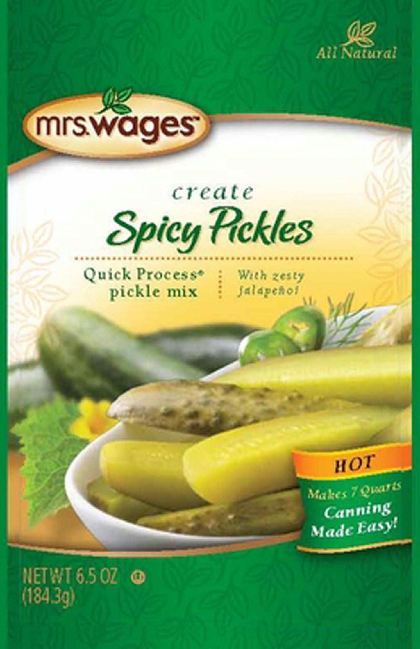 Mrs. Wages Quick Process Hot Spicy Pickle Mix - aomega-products