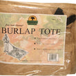 Leaf Tote Burlap Square - aomega-products