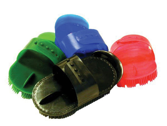 Plastic Curry Comb With Strap - aomega-products