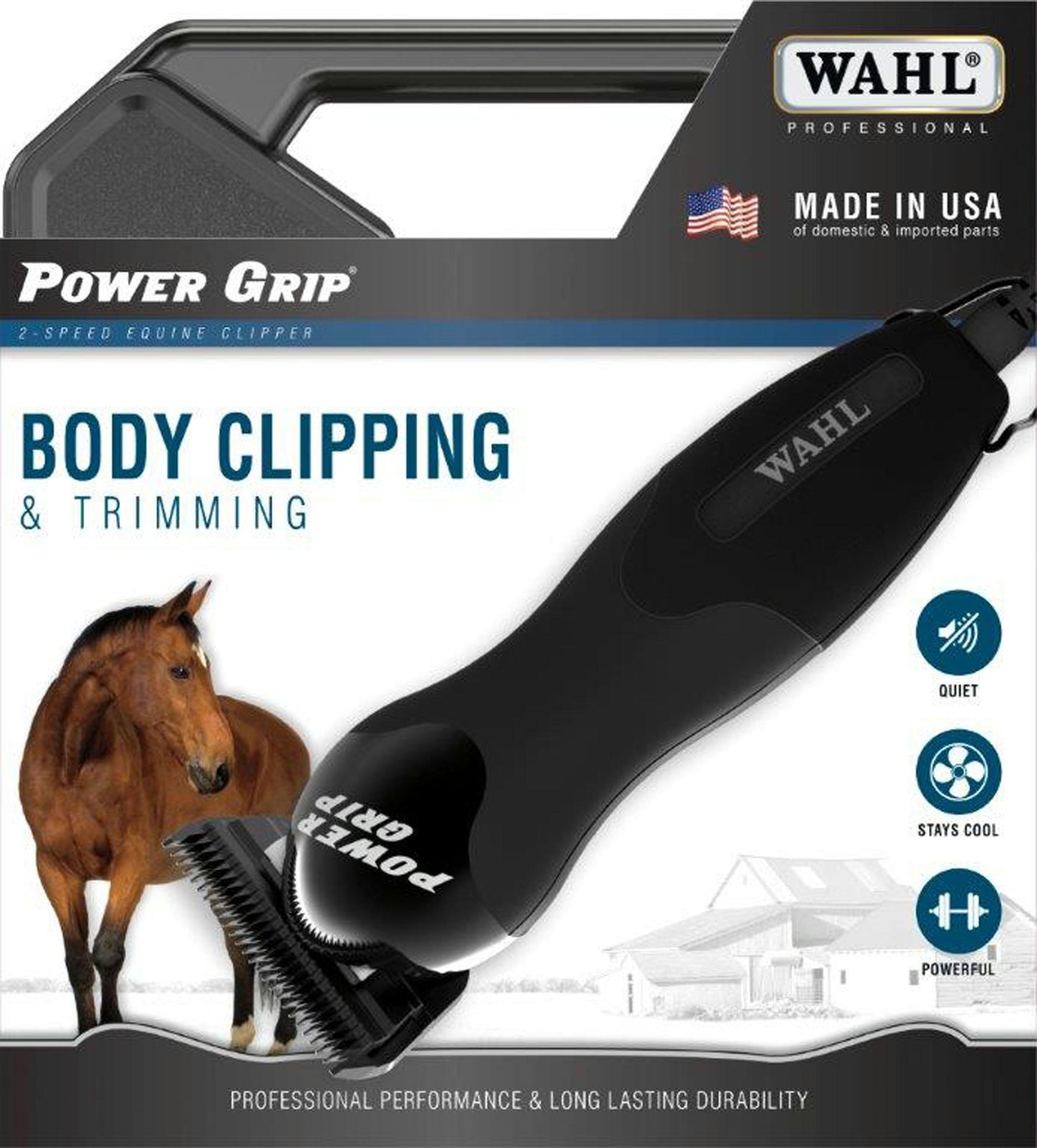 Wahl Powergrip Equine Body Clipping And Trimming - aomega-products