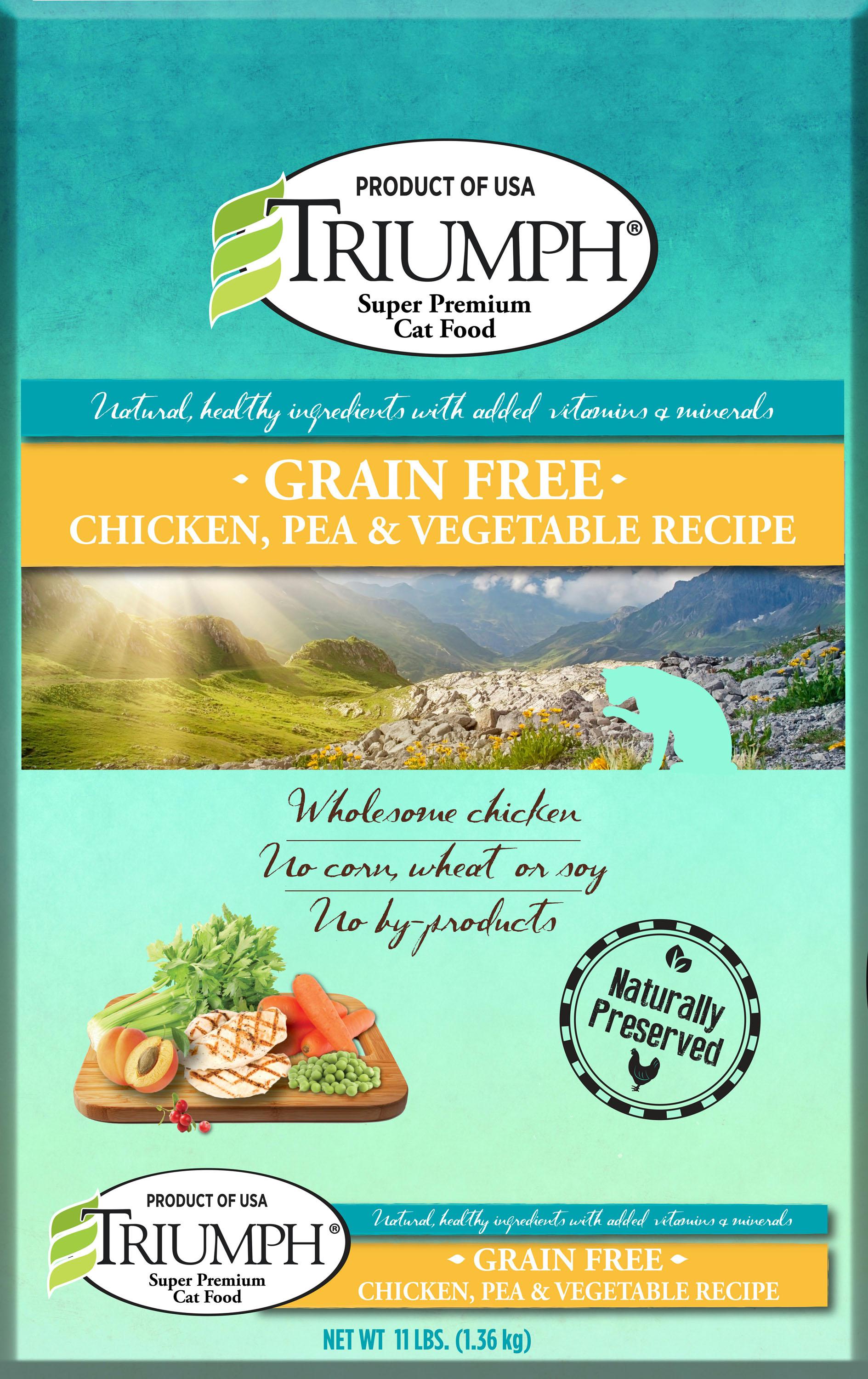 Triumph Grain Free Recipe Cat Food - aomega-products