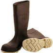 Pvc Knee High Boots With Plain Toe - aomega-products