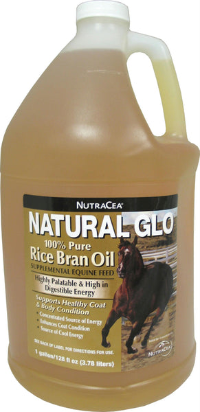 Natural Glo Rice Bran Oil For Horses - aomega-products