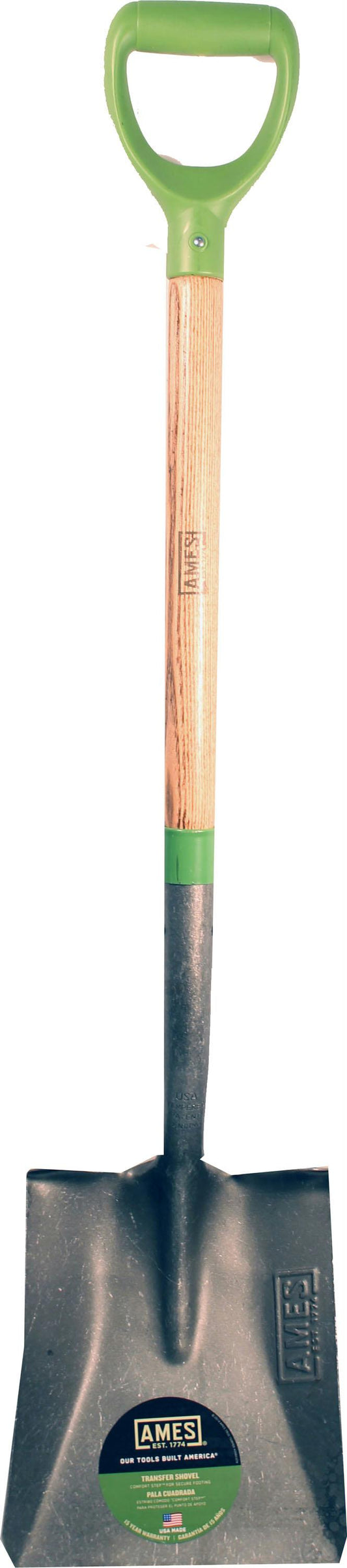 Square Point Shovel With Ergo D-grip Ash Handle - aomega-products
