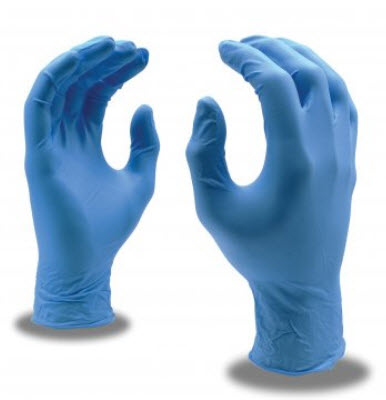 Nitrile Food Service Gloves, 100 Count (Large, Blue )