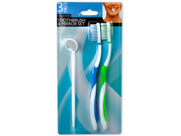 Toothbrush &amp; Dental Mirror Set - aomega-products
