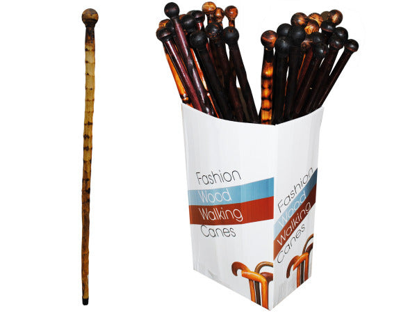 Wooden Walking Canes Floor Display - aomega-products