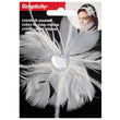White Feather with Heart Jewel Headband Accent - aomega-products