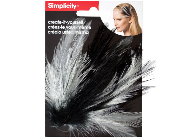 simplicity feather plume headband accent - aomega-products
