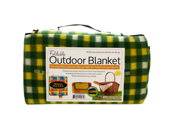 Soft Fleece Foldable Outdoor Blanket - aomega-products