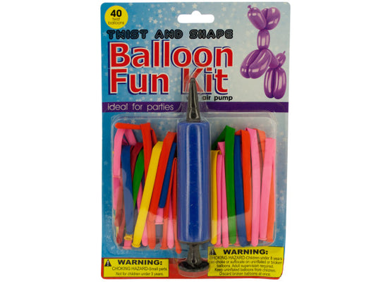 Twist &amp; Shape Balloon Fun Kit with Air Pump - aomega-products